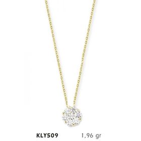 Harem Altın KLY509 14 Ayar Altın Tektaş Kolye