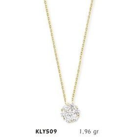 Harem Altın KLY509 14 Ayar Altın Tektaş Kolye