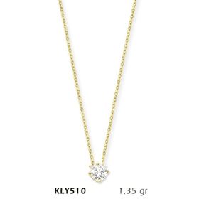 Harem Altın KLY510 14 Ayar Altın Tektaş Kolye