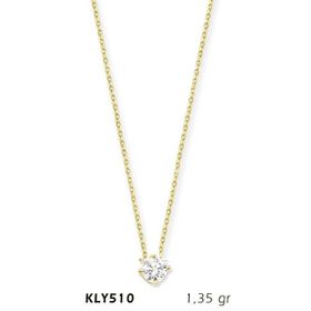 Harem Altın KLY510 14 Ayar Altın Tektaş Kolye