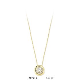 Harem Altın KLY512 14 Ayar Altın Tektaş Kolye