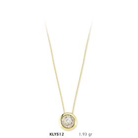 Harem Altın KLY512 14 Ayar Altın Tektaş Kolye