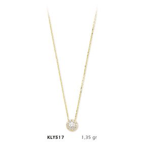 Harem Altın KLY517 14 Ayar Altın Tektaş Kolye