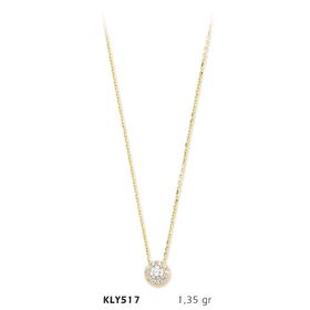 Harem Altın KLY517 14 Ayar Altın Tektaş Kolye