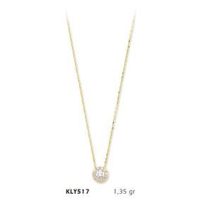 Harem Altın KLY517 14 Ayar Altın Tektaş Kolye