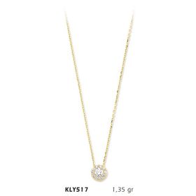 Harem Altın KLY517 14 Ayar Altın Tektaş Kolye