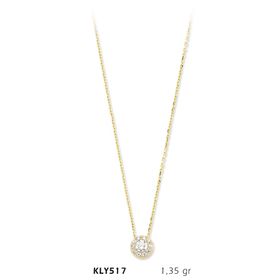 Harem Altın KLY517 14 Ayar Altın Tektaş Kolye
