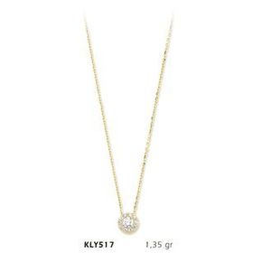 Harem Altın KLY517 14 Ayar Altın Tektaş Kolye