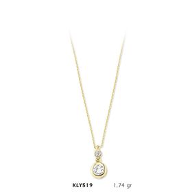Harem Altın KLY519 14 Ayar Altın Tektaş Kolye