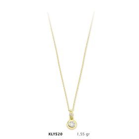Harem Altın KLY520 14 Ayar Altın Tektaş Kolye