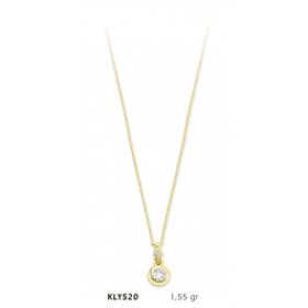 Harem Altın KLY520 14 Ayar Altın Tektaş Kolye