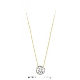 Harem Altın KLY521 14 Ayar Altın Tektaş Kolye