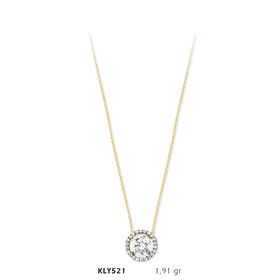 Harem Altın KLY521 14 Ayar Altın Tektaş Kolye