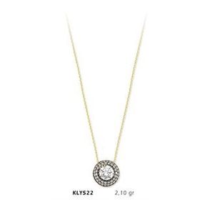 Harem Altın KLY522 14 Ayar Altın Tektaş Kolye