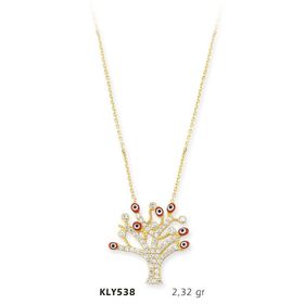 Harem Altın KLY538 14 Ayar Altın Hayat Ağacı Kolye