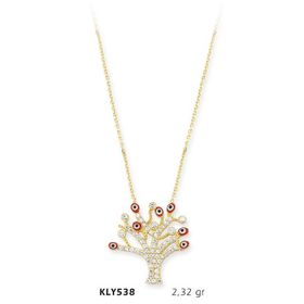Harem Altın KLY538 14 Ayar Altın Hayat Ağacı Kolye