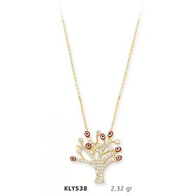 Harem Altın KLY538 14 Ayar Altın Hayat Ağacı Kolye