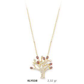 Harem Altın KLY538 14 Ayar Altın Hayat Ağacı Kolye
