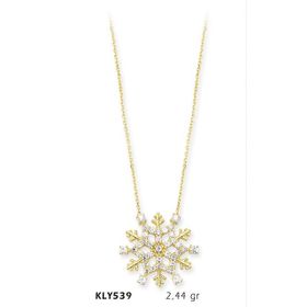Harem Altın KLY539 14 Ayar Kar Tanesi Altın Kolye