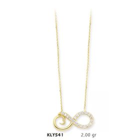 Harem Altın KLY541 14 Ayar Sonsuzluk Altın Kolye