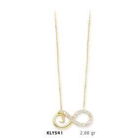 Harem Altın KLY541 14 Ayar Sonsuzluk Altın Kolye