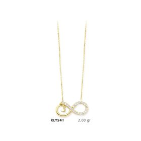 Harem Altın KLY541 14 Ayar Sonsuzluk Altın Kolye