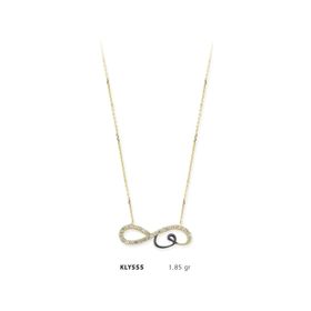 Harem Altın KLY555 14 Ayar Altın Vav Sonsuzluk Kolye