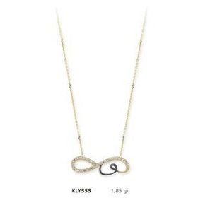 Harem Altın KLY555 14 Ayar Altın Vav Sonsuzluk Kolye