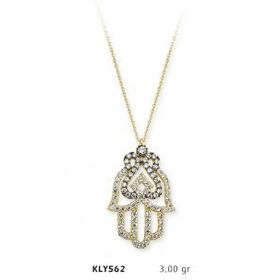 Harem Altın KLY562 14 Ayar Altın Fatma Eli Kolye