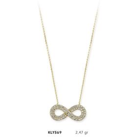 Harem Altın KLY569 14 Ayar Sonsuzluk Altın Kolye