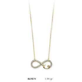 Harem Altın KLY571 14 Ayar Altın Sonsuzluk Kolye