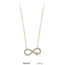 Harem Altın KLY573 14 Ayar Sonsuzluk Altın Kolye