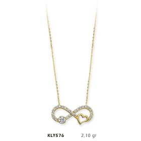 Harem Altın KLY576 14 Ayar Altın Sonsuzluk Kolye