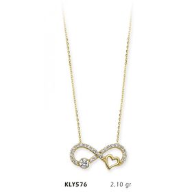 Harem Altın KLY576 14 Ayar Altın Sonsuzluk Kolye