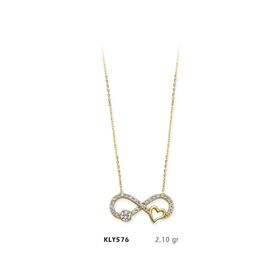 Harem Altın KLY576 14 Ayar Altın Sonsuzluk Kolye