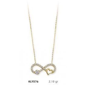Harem Altın KLY576 14 Ayar Altın Sonsuzluk Kolye