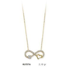 Harem Altın KLY576 14 Ayar Altın Sonsuzluk Kolye