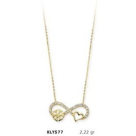 Harem Altın KLY577 14 Ayar Altın Sonsuzluk Kolye