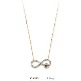 Harem Altın KLY585 14 Ayar Altın Sonsuzluk Kolye