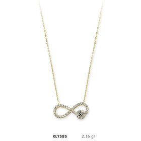 Harem Altın KLY585 14 Ayar Altın Sonsuzluk Kolye