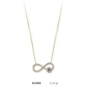 Harem Altın KLY585 14 Ayar Altın Sonsuzluk Kolye