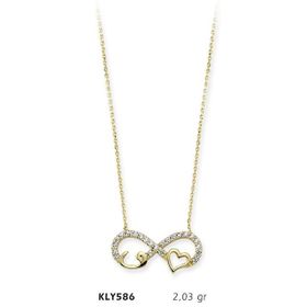 Harem Altın KLY586 14 Ayar Altın Sonsuzluk Kolye
