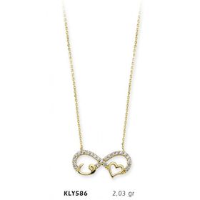 Harem Altın KLY586 14 Ayar Altın Sonsuzluk Kolye