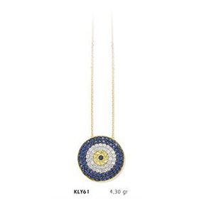 Harem Altın KLY61 14 Ayar Altın Nazar Boncuğu Kolye