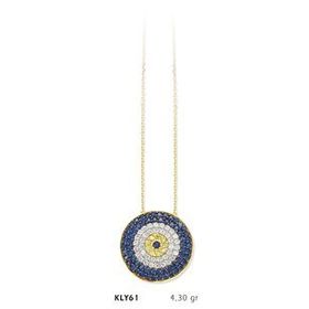 Harem Altın KLY61 14 Ayar Altın Nazar Boncuğu Kolye