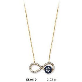 Harem Altın KLY610 14 Ayar Altın Sonsuzluk Kolye