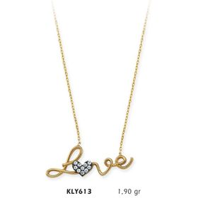 Harem Altın KLY613 14 Ayar Altın Love Kolye