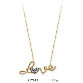 Harem Altın KLY613 14 Ayar Altın Love Kolye