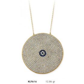 Harem Altın KLY616 14 Ayar Altın Nazar Boncuğu Kolye