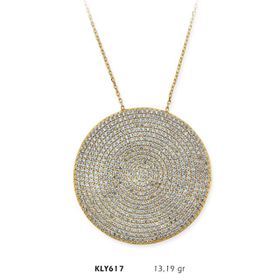 Harem Altın KLY617 14 Ayar Altın Nazar Boncuğu Kolye